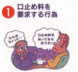 口止め料を要求する行為