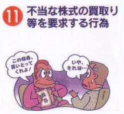 不当な株式の買い取り等を要求する行為